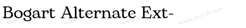 Bogart Alternate Ext字体转换